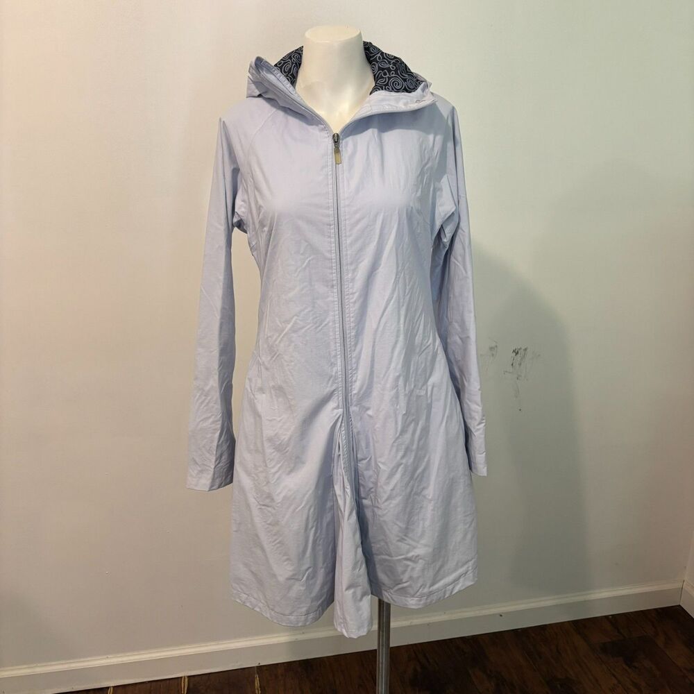 AGU SEQ Outerwear Bicycle Raincoat Jacket Womens Small Hooded Breathable Grey